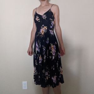 Blue floral dress